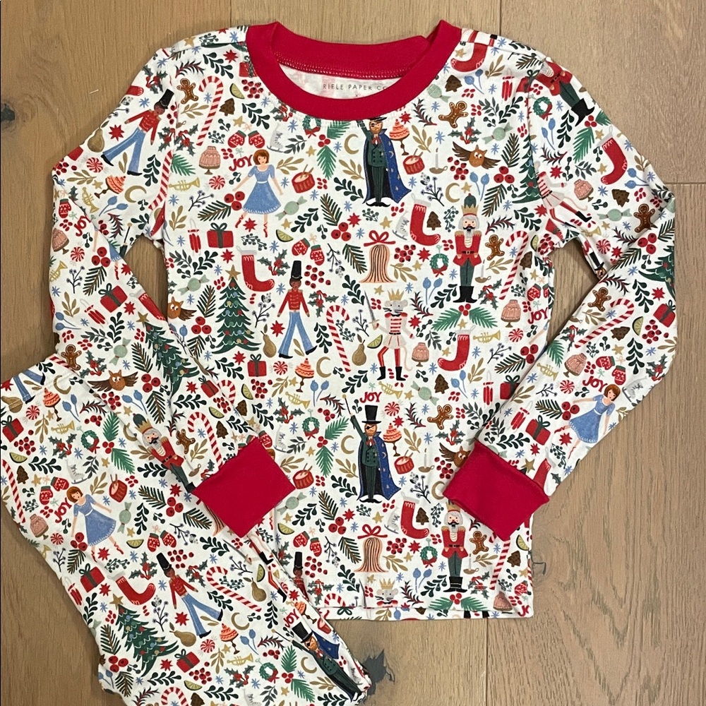 Pottery Barn Kids x RIFLE PAPER CO. Nutcracker pajamas, size 6